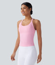 SoftlyZero™ Plush Cut Out Yoga Tank Top A-D Cups - Nosegay