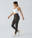 Halara UltraSculpt™ High Waisted Tummy Control Pocket Shaping Training Leggings - Hazelnut Black