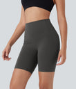 Halara UltraSculpt™ High Waisted Butt Lifting Tummy Control Pocket Shaping Training Biker Shorts 7'' - Volcanic Ash