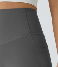 Halara UltraSculpt™ High Waisted Butt Lifting Tummy Control Pocket Shaping Workout Leggings - Volcanic Ash