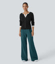 Halara Flex™ DayStretch High Waisted Pocket Work Flare Pants - Atlantic Deep