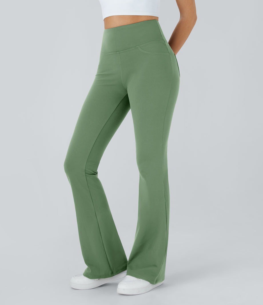 DayStretch High Waisted Pocket Flare Yoga Leggings - Kashmir