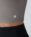 SoftlyZero™ Airy Square Neck Backless Crisscross Cropped Cool Touch Yoga Tank Top-UPF50+ - Gull