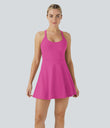 SoftlyZero™ Airy Backless Twisted Cool Touch Dance Active Dress-Easy Peezy Edition - Fuchsia Fedora