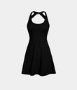 Backless Twisted Active Dress - Black