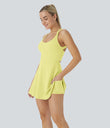 SoftlyZero™ Airy Backless Twisted Cool Touch Dance Active Dress-Easy Peezy Edition - Yellow Pear