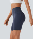 Halara UltraSculpt™ High Waisted Scrunch Butt Lifting Tummy Control Side Pocket Shaping Workout Biker Shorts 7'' - Mood Indigo