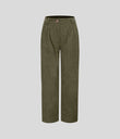 Mid Rise Zipper Pocket Corduroy Casual Pants - Hazel Mist Green