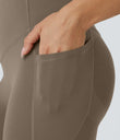 Halara UltraSculpt™ High Waisted Butt Lifting Tummy Control Pocket Shaping Workout Leggings - Dawn Brown