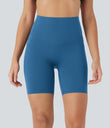 Halara UltraSculpt™ High Waisted Butt Lifting Tummy Control Pocket Shaping Training Biker Shorts 7'' - Vallarta Blue