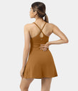 SoftlyZero™ Plush Backless Active Dress - Pumpkin Spice