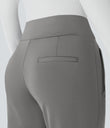 Halara Flex™ DayStretch Mid Rise Side Zipper Pocket Work Flare Pants - Silent Storm