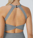 SoftlyZero™ Airy Backless Twisted Cool Touch Dance Active Dress-Easy Peezy Edition - Quarry