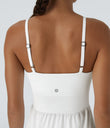 Breezeful™ High Low 2-Piece Pocket Flowy Midi Quick Dry Casual Dress - White
