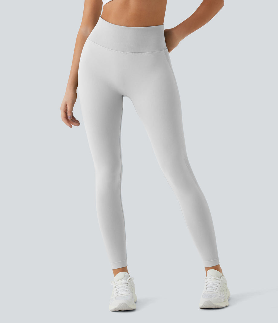 OneForm Seamless Flow High Waisted Booty Scrunch Leggings - Antarctica
