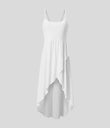 Breezeful™ High Low 2-Piece Pocket Flowy Midi Quick Dry Casual Dress - White