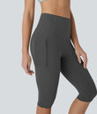 Halara UltraSculpt™ High Waisted Tummy Control Pedal Pusher Yoga Leggings with Pockets - Volcanic Ash