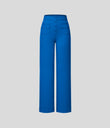 DayStretch High Waisted Pockets Straight Leg Casual Pants - Victoria Blue