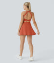 SoftlyZero™ Airy Backless Twisted Cool Touch Dance Active Dress-Easy Peezy Edition - Orange Rust