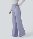 Halara Flex™ DayStretch High Waisted Pocket Work Flare Pants - Icelandic Blue