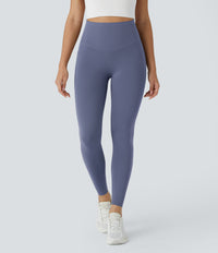 Halara UltraSculpt™ High Waisted Butt Lifting Tummy Control Pocket Shaping Workout Leggings - Silent Blue