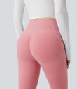 Halara UltraSculpt™ High Waisted Scrunch Butt Lifting Tummy Control Pocket Shaping Capri Training Leggings - Rose Pink