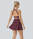 SoftlyZero™ Airy Backless Twisted Cool Touch Dance Active Dress-Easy Peezy Edition - Fig