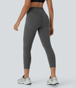 Halara UltraSculpt™ High Waisted Scrunch Butt Lifting Tummy Control Pocket Shaping Capri Training Leggings - Volcanic Ash