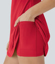 SoftlyZero™ Plush Backless Active Dress - Mars Red