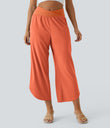 Breezeful™ High Waisted Crossover Quick Dry Resort Pants with Pockets - Flamingo