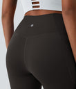 SoftlyZero™ Crossover Pocket Plain Leggings-UPF50+ - Hazelnut Black