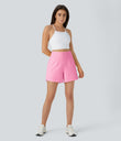 SoftlyZero™ Airy Super High Waisted 2-in-1  Cool Touch Yoga Shorts 5'' with Pockets-Longer Length - Nosegay