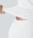 SoftlyZero™ Plush Backless Active Dress-Longer Length-Easy Peezy Edition - White