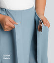 Halara Flex™ High Waisted Tie Side Wide Leg Work Pants - Forget-Me-Not