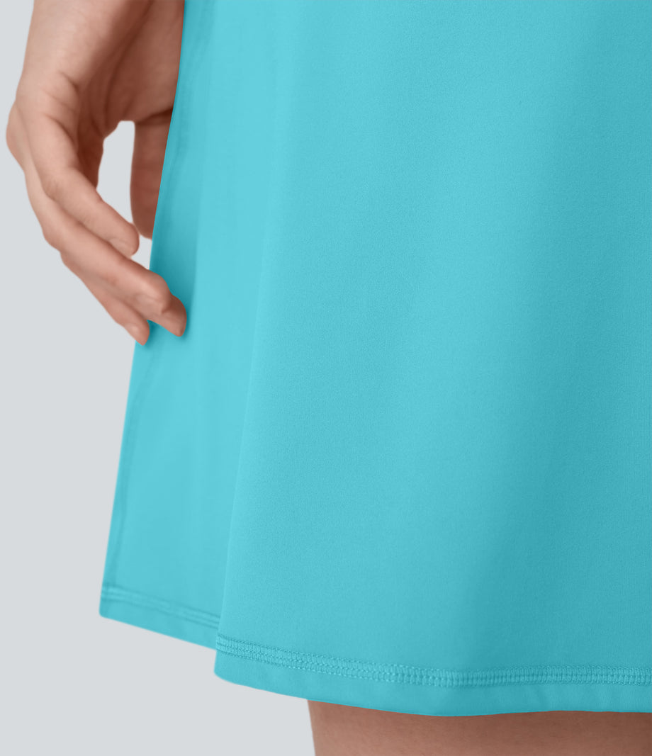 SoftlyZero™ Plush Backless Active Dress-Longer Length-Easy Peezy Edition - Baroque Blue