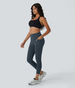 Halara UltraSculpt™ High Waisted Scrunch Butt Lifting Tummy Control Pocket Shaping Capri Training Leggings - Carbon