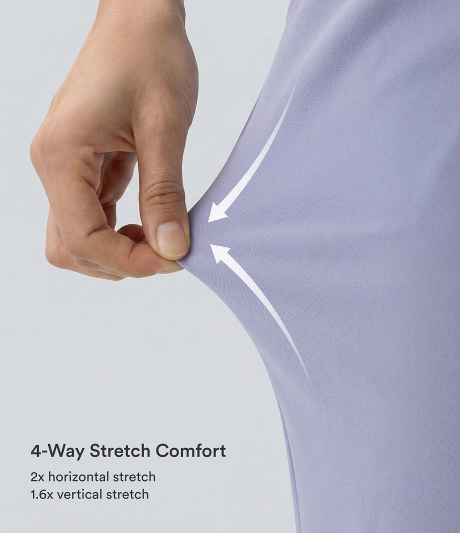 Halara Flex™ DayStretch High Waisted Pocket Ankle Length Tapered Work Pants - Icelandic Blue