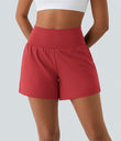 SoftlyZero™ Airy Super High Waisted 2-in-1  Cool Touch Yoga Shorts 5'' with Pockets-Longer Length - Salsa