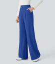 Halara Flex™ High Waisted Body Sculpt Waist-Slimming Pocket Wide Leg Micro Waffle Work Pants - Surf the Web