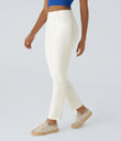 Halara Flex™ High Waisted Pockets Straight Leg Washed Casual Jeans - Beige Denim