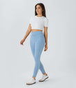 Halara Flex™ High Waisted Pocket Denim Casual Leggings - Washed Denim Sunny Blue