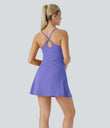 SoftlyZero™ Plush Backless Active Dress - Misty Lavender