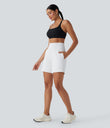 SoftlyZero™ Airy Super High Waisted 2-in-1 Cool Touch Yoga Shorts 7" with Pockets - White