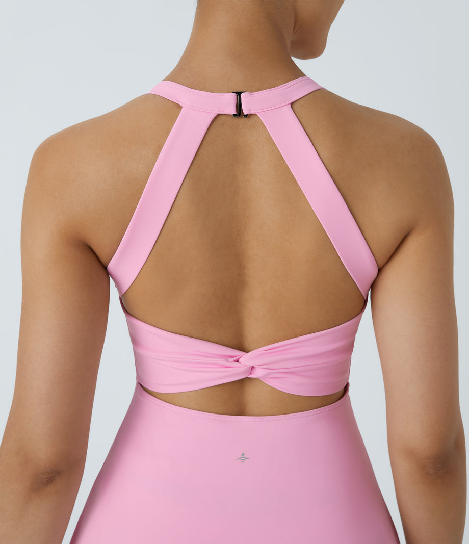 Backless Twisted Active Dress - Nosegay
