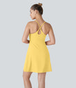 SoftlyZero™ Plush Backless Active Dress-Longer Length-Easy Peezy Edition - Crisp Yellow