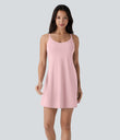 SoftlyZero™ Plush Molded Cups Low Support Dance Active Dress-Easy Peezy Edition A-D Cups - Primrose Pink