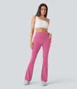 Halara UltraSculpt™ High Waisted Scrunch Butt Lifting Tummy Control Pocket Shaping Yoga Bootcut Leggings - Pink Power