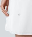 SoftlyZero™ Plush Backless Active Dress-Longer Length-Easy Peezy Edition - White