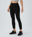 Halara Flex™ High Waisted Pocket Denim Casual Leggings - Black Denim