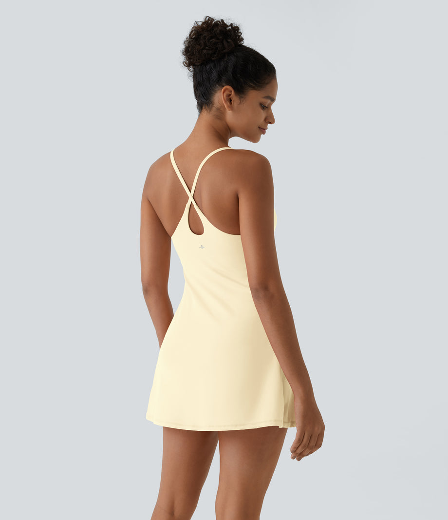 SoftlyZero™ Plush Backless Active Dress-Easy Peezy Edition - Pear Sorbet